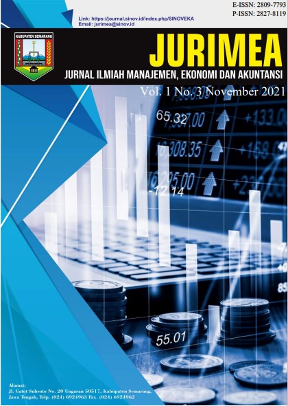 					View Vol. 1 No. 3 (2021): November : Jurnal Ilmiah Manajemen, Ekonomi dan Akuntansi
				